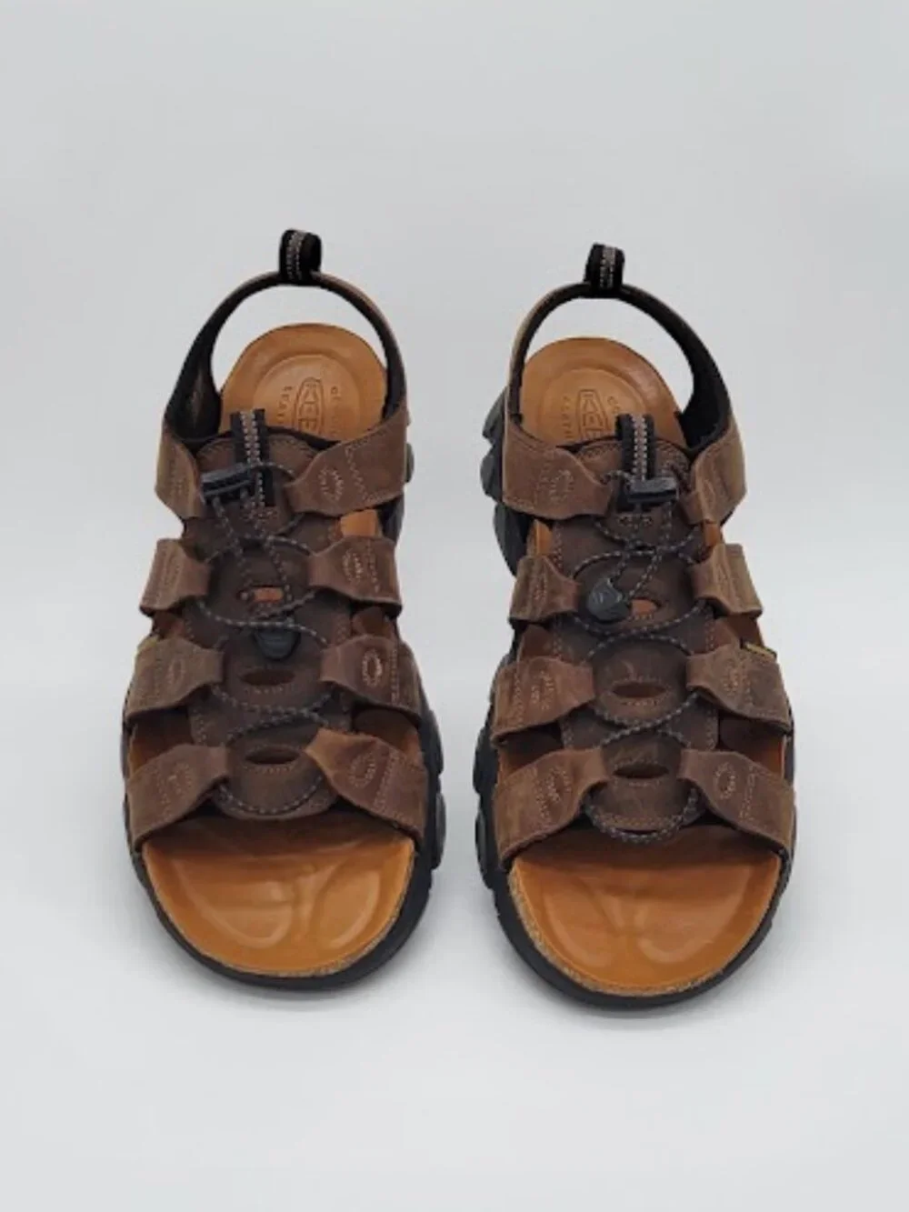 KEEN Men’s Daytona II Brown Leather open-Toe Outdoor Sandals Size 10.5 NWOB